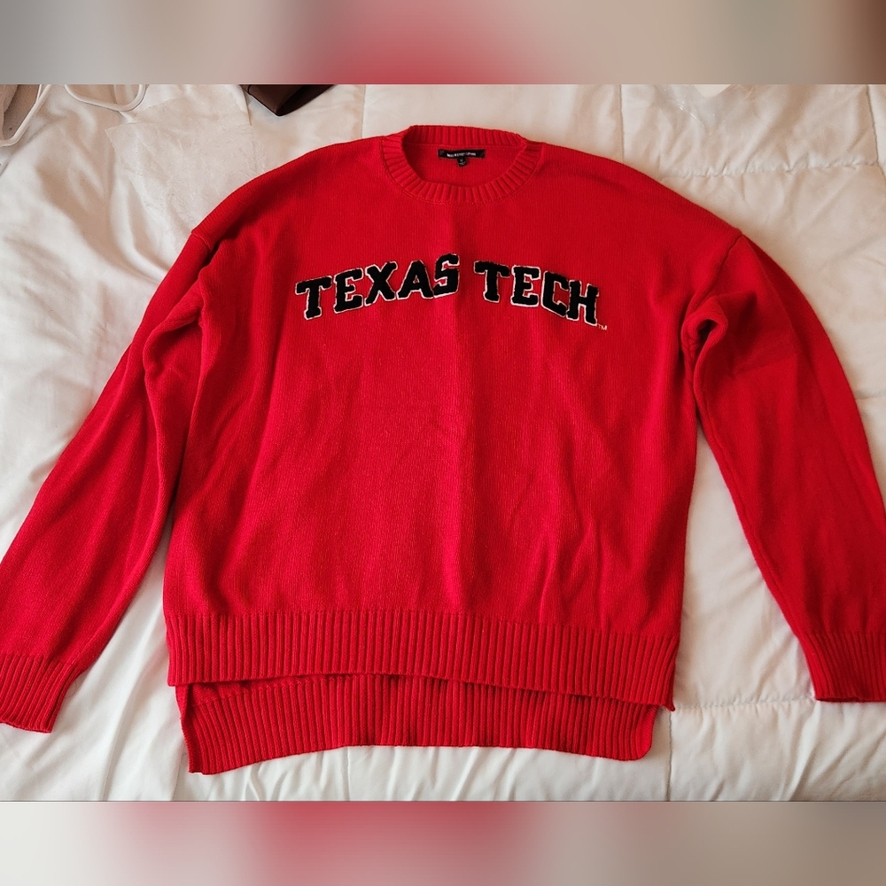Texas Tech Women's Red Crewneck Sweater
